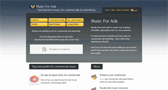 Desktop Screenshot of music-for-ads.com